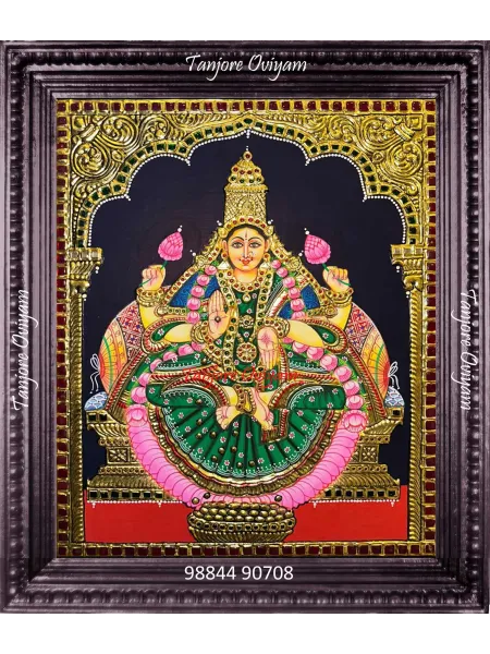 Mahalakshmi Tanjore Painting | Lakshmi Tanjore Painting